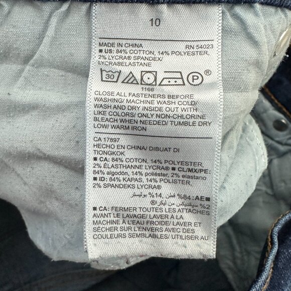 Old Navy Curvy Bootcut Women's size 10 Dark Wash Blue Denim jeans - Picture 4 of 5